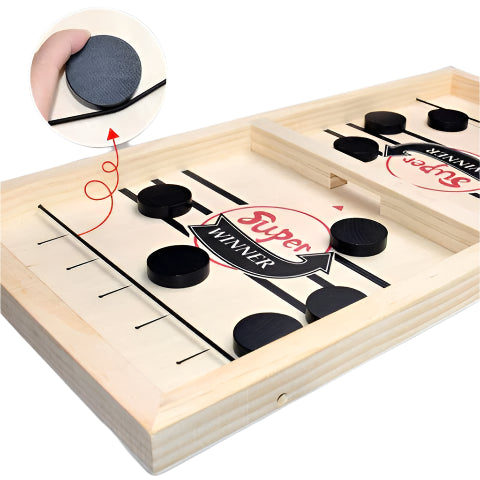 Slam Shot | Gioco di hockey in legno per famiglie - Gioco di reazione