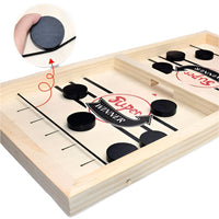 Thumbnail for Slam Shot | Gioco di hockey in legno per famiglie - Gioco di reazione