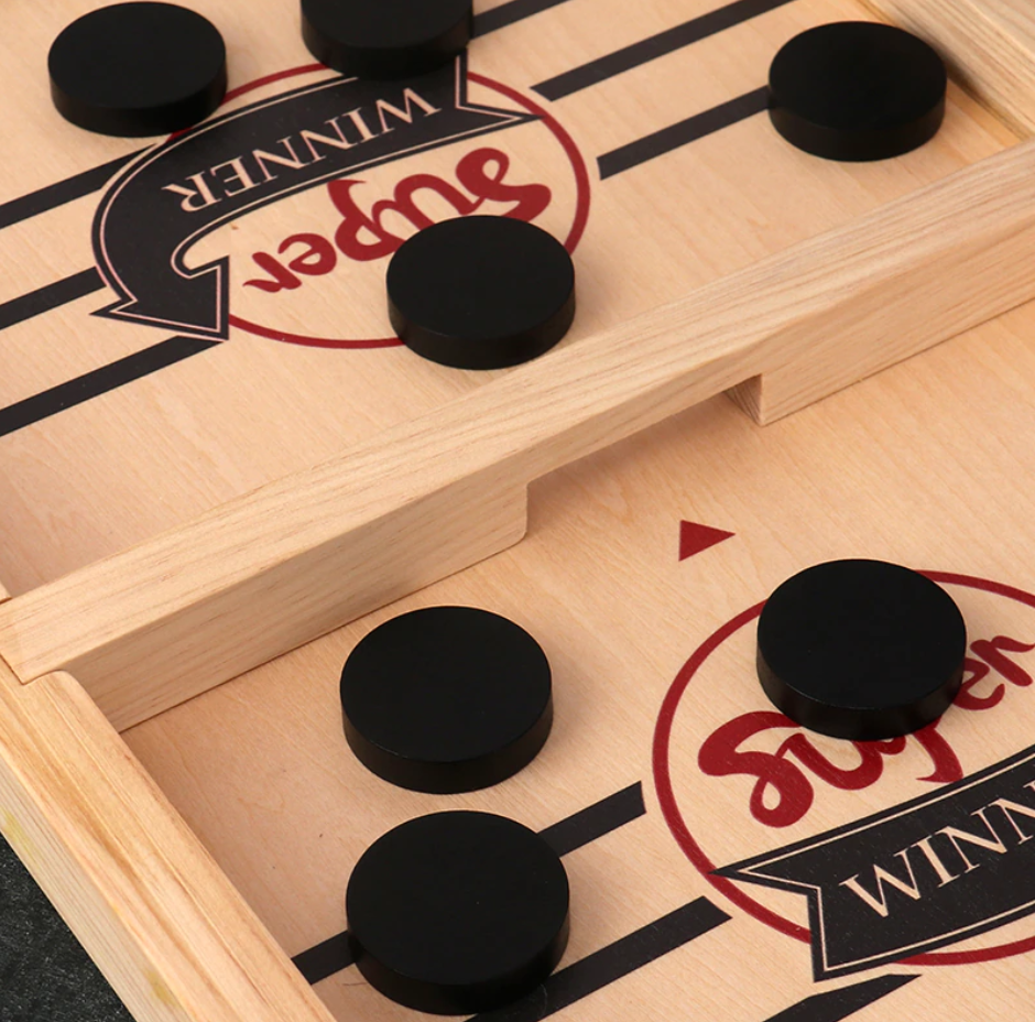 Slam Shot | Gioco di hockey in legno per famiglie - Gioco di reazione