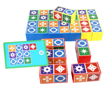 Gioco di puzzle a cubo | Imparare a riconoscere le forme con cubi magici - Gioco di blocchi