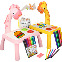 Thumbnail for Stół Dino | Niech wyobraźnia ożyje - Kreatywna tablica do rysowania dinozaurów wraz z darmowym 12-elementowym zestawem do rysowania