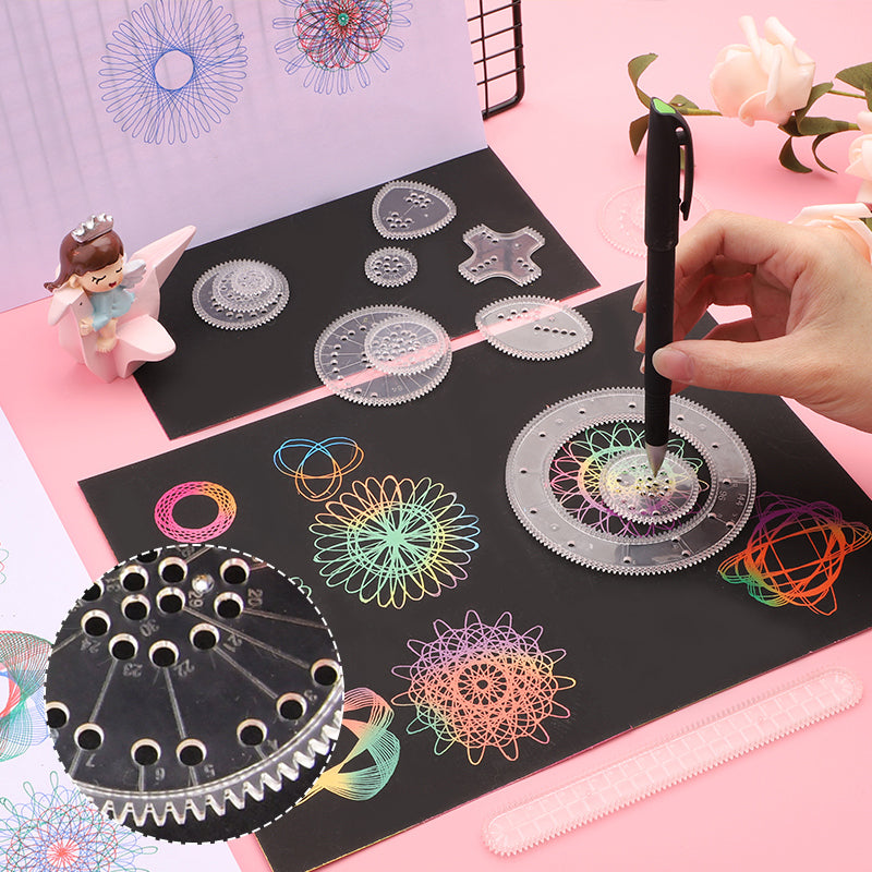SpiralScribe | Découvrez des motifs infinis - Règle spirographe pour des heures de plaisir créatif
